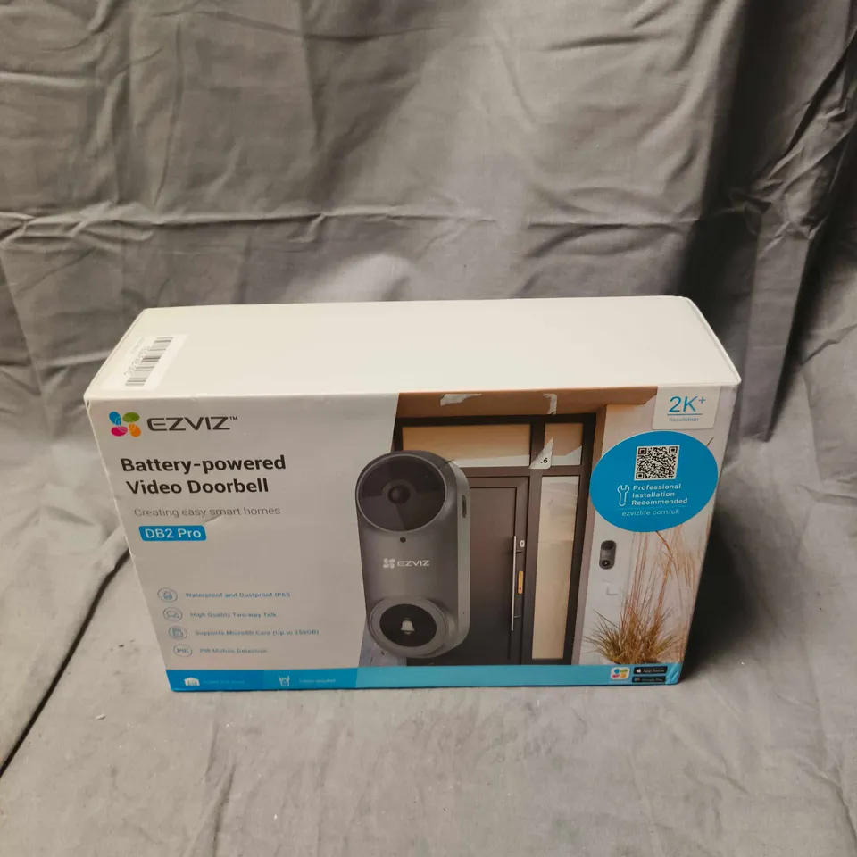 EZVIZ BATTERY-POWERED VIDEO DOORBELL DB2 PRO – BOXED