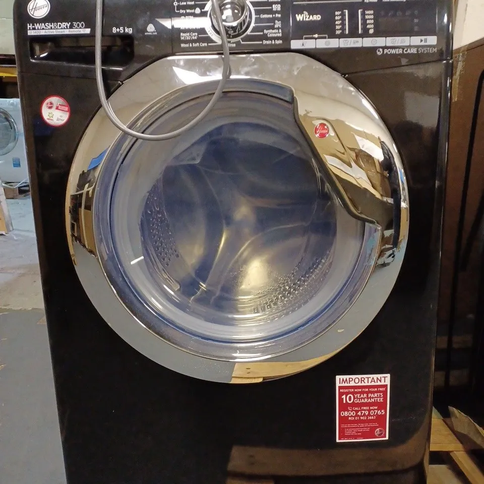 HOOVER H-WASH 300 H3DS4855TACBE FREESTANDING WASHER DRYER, BLACK