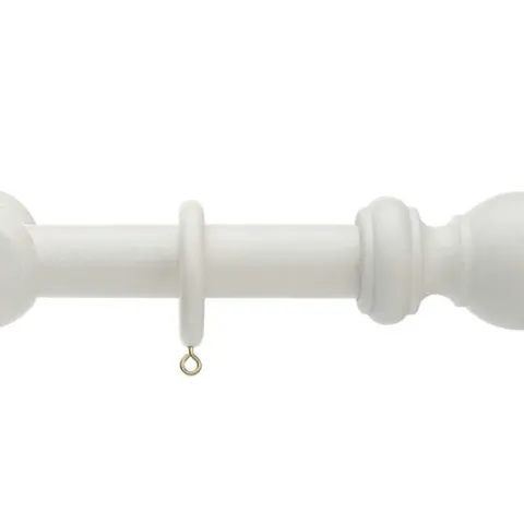 BRAND NEW BOXED HONISTER 28mm POLE SET - LINEN WHITE 180cm // SKU: HN28LW/180