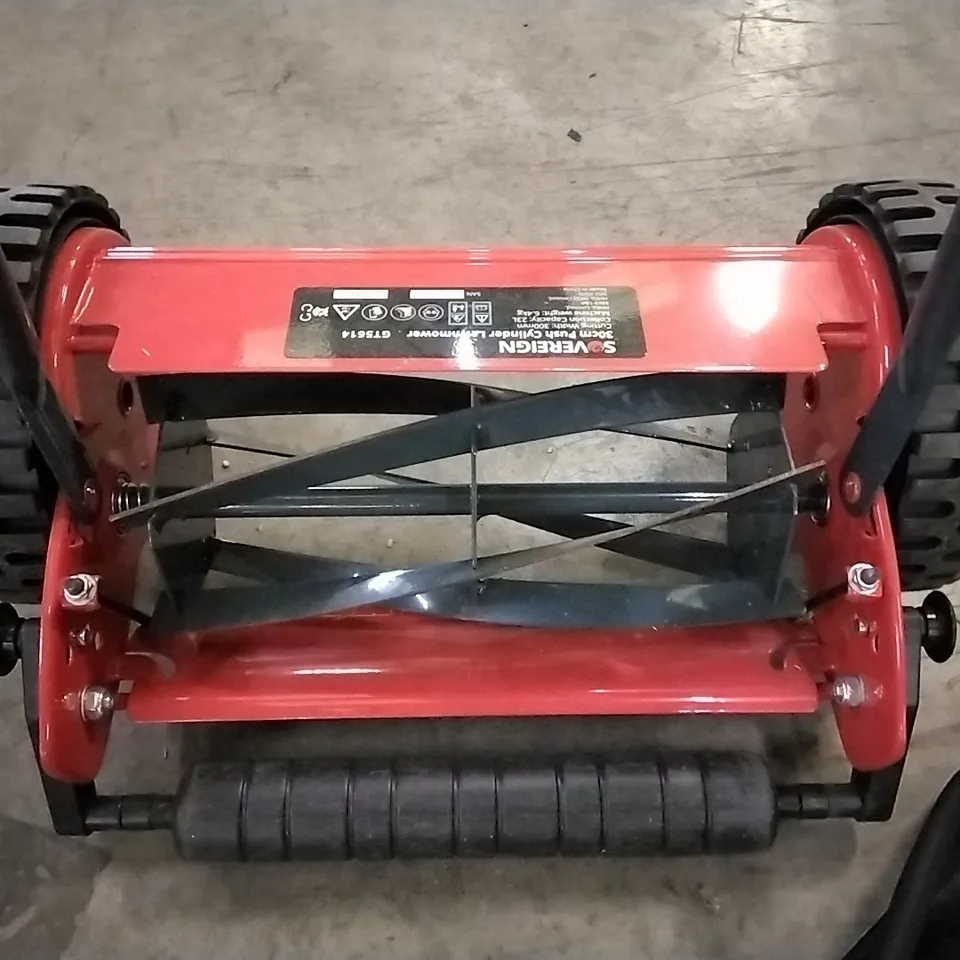 UNBOXED SOVEREIGN 30CM PUSH CYLINDER  LAWNMOWER