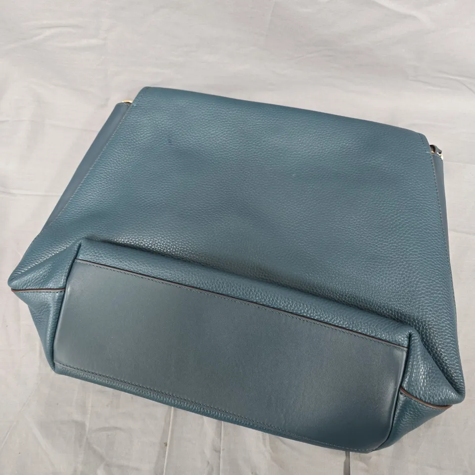 RADLEY TEAL PEBBLED LEATHER SHOULDER BAG