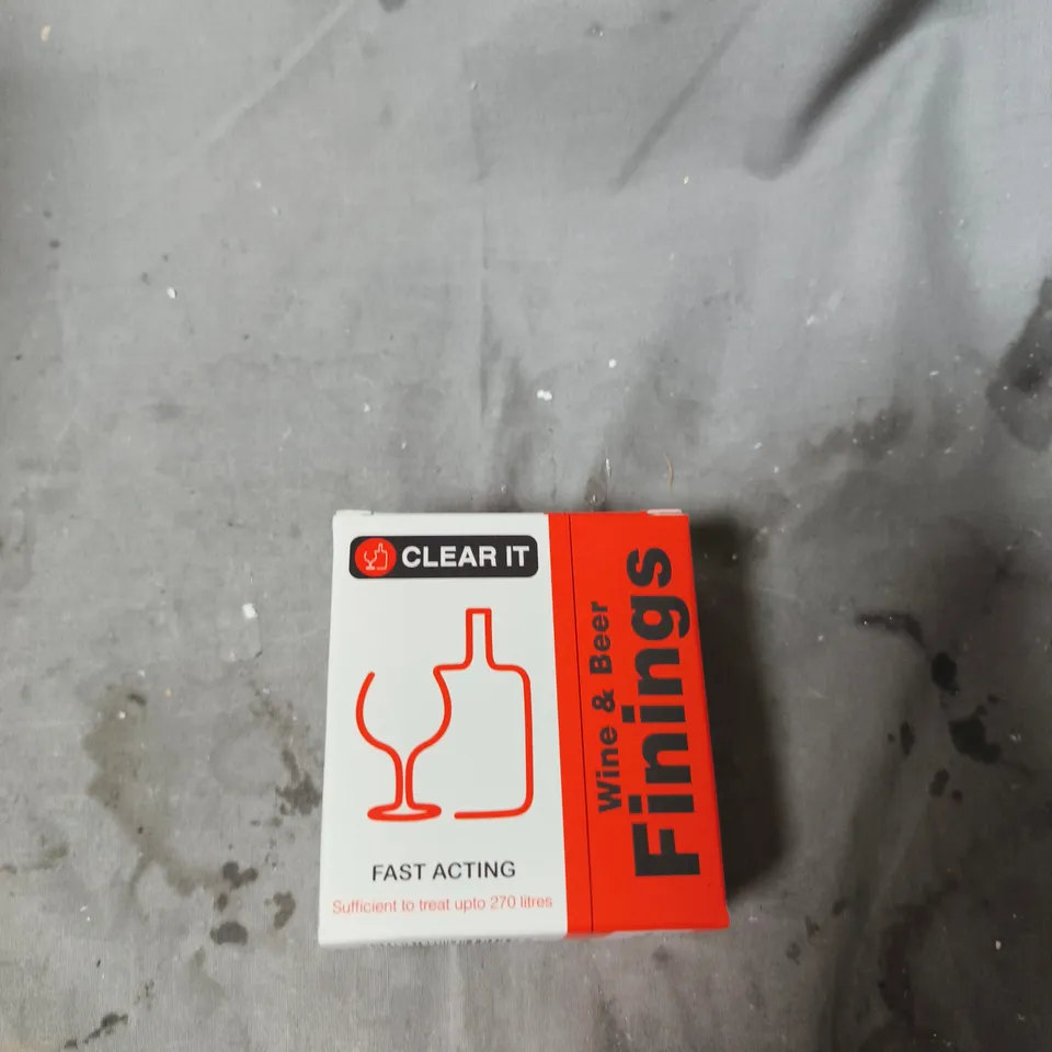 APPROXIMATELY 15 ASSORTED ITEMS INCLUDING FIRE PROTECTION COATING , DUST BAGS AND CLEAR IT WINE TREATMENT 