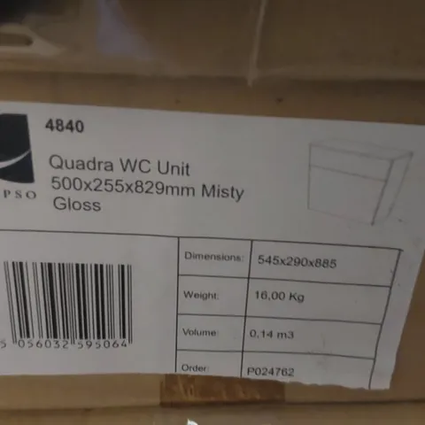 PALLET OF ASSORTED BATHROOM FURNITURE PARTS INCLUDING: WC UNIT CARCASSES, WALL UNIT ECT