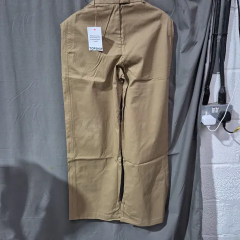 TOPSHOP WOMEN'S CAMEL TROUSERS – UK 8