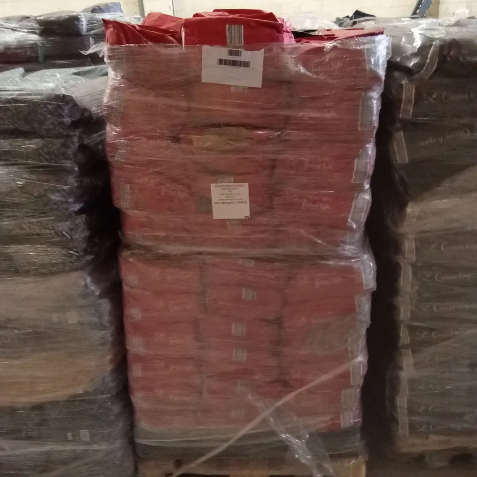 PALLET TO CONTAIN A LARGE QUANTITY OF INSTANT LIGHT LUMPWOOD CHARCOAL 