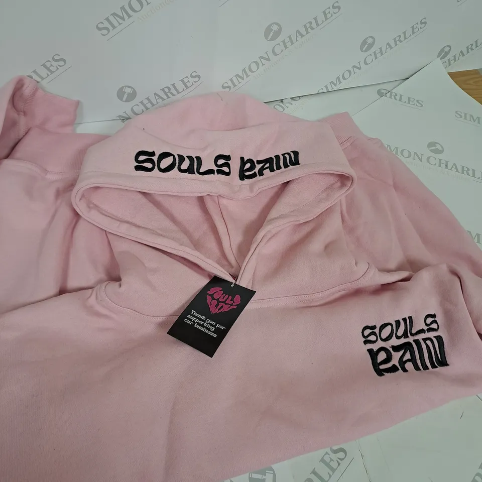 SOULS RAIN PINK AND BLACK TRACKSUIT - SIZE MEDIUM 