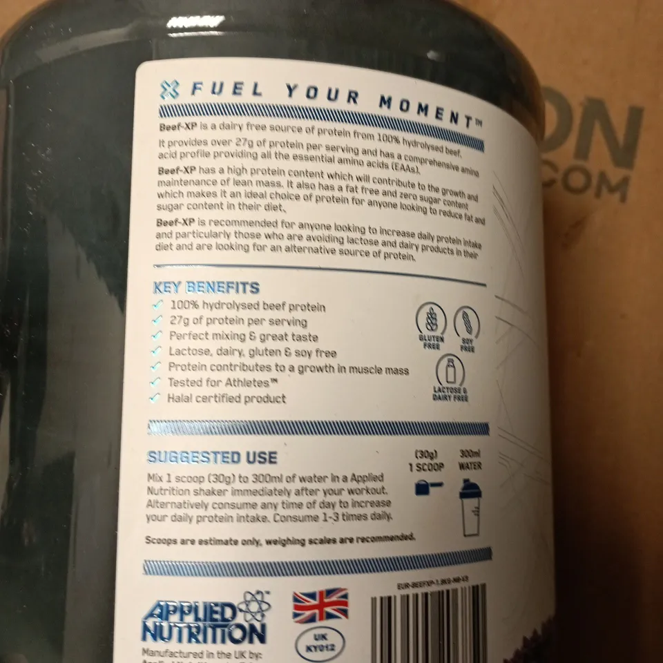 BEEF-XP CLEAR PROTEIN ISOLATE – 1.8 KG (BLACKCURRANT MILLIONS FLAVOUR) – APPLIED NUTRITION