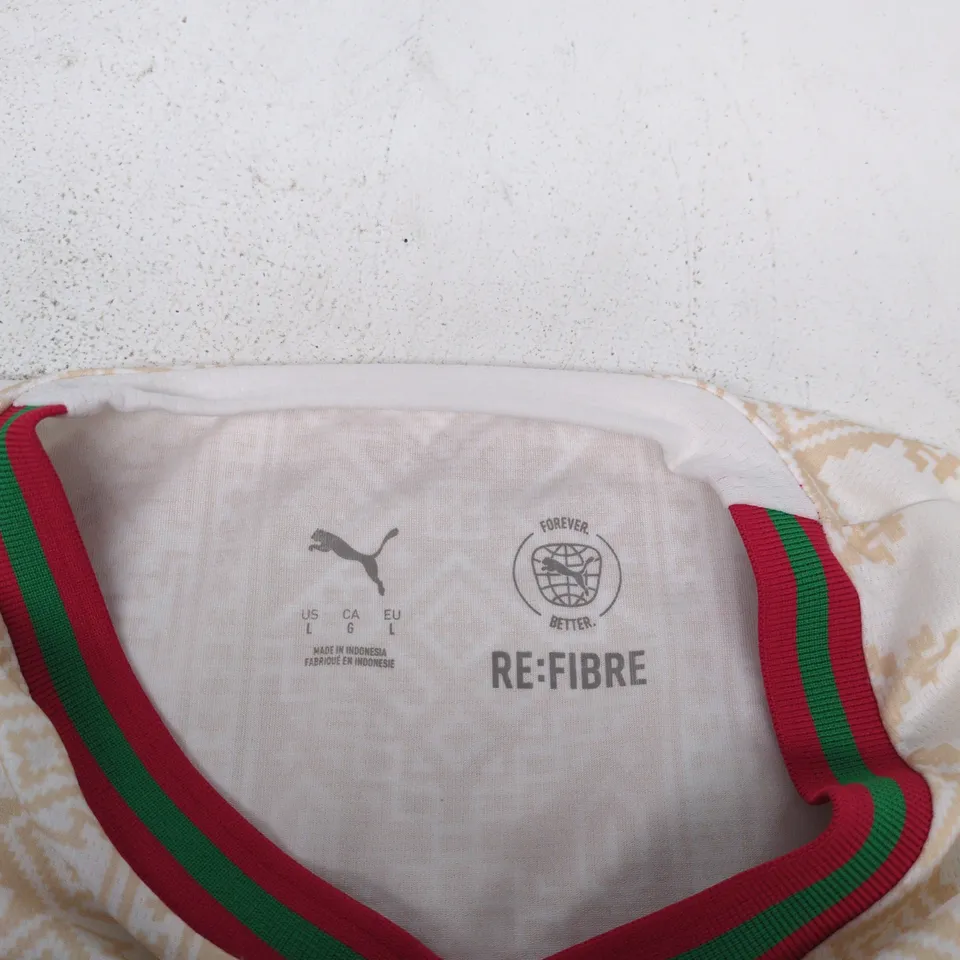 MOROCCO FRMF AWAY JERSEY REPLICA – WOMEN'S, PUMA, WHITE/VICTORY GOLD (US L)