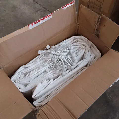 BOXED LARGE PLASTIC TARP/CANOPY - WHITE (1 BOX)