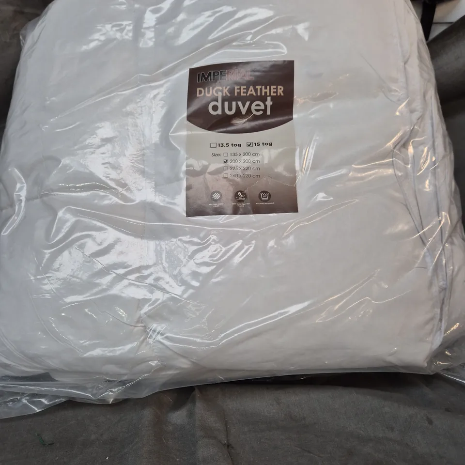 IMPERIAL DUCK FEATHER DUVET – 200 X 200 CM, 15 TOG