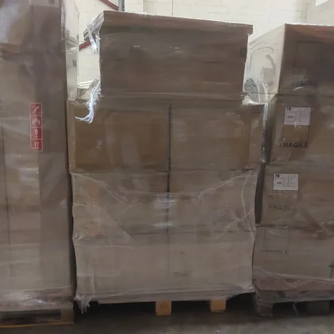 PALLET CONTAINING A LARGE QUANTITY OF ASSORTED BATHROOM FURNITURE PARTS INCLUDING: SAVENA SINGLE DRAWER VANITY BASES ECT