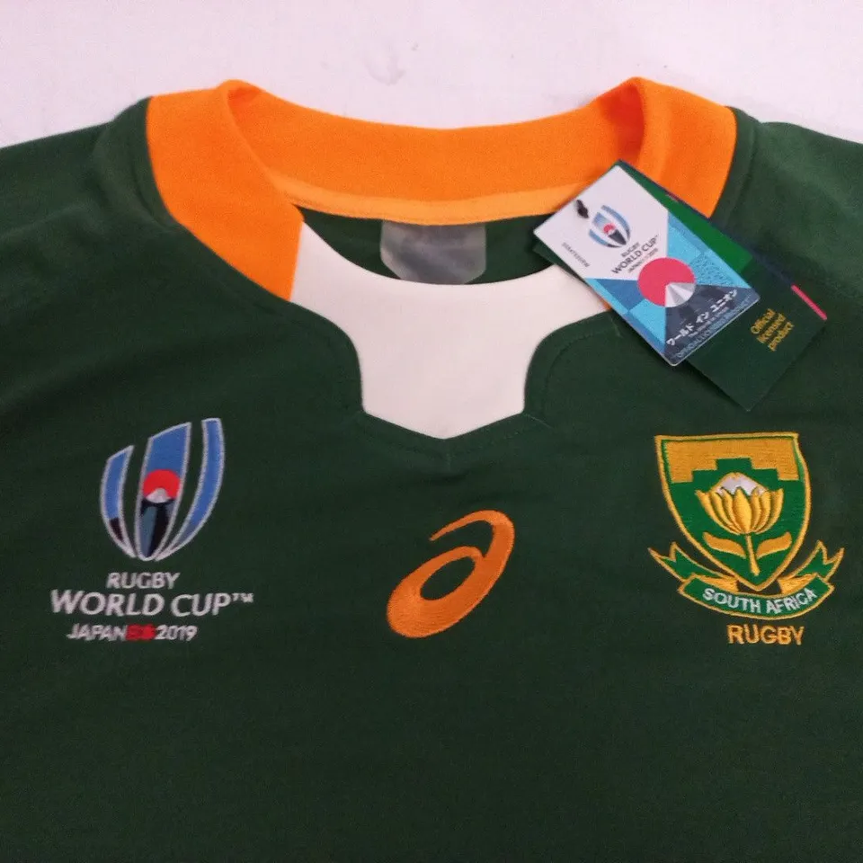 ASICS SOUTH AFRICA RUGBY SS HOME REPLICA SHIRT - 4XL