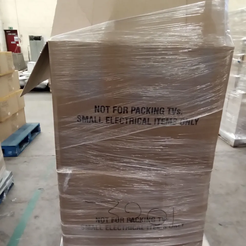 PALLET OF ASSORTED ELECTRONICS INCLUDING CANON PIXMA, SHARP PARTY SPEAKER SYSTEM, INTEMPO KARAOKE PARTY SPEAKER, BLACKWEB 4 IN 1 GAMING KIT, HALO STICK, ONE FOR ALL UNIVERSAL WALL MOUNT 