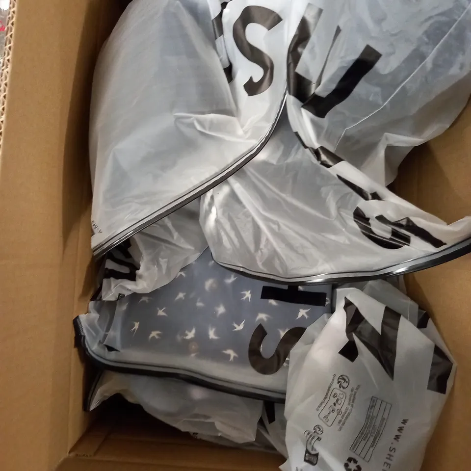 MEDIUM BOX OF ASSORTED SHEIN CLOTHING ITEMS