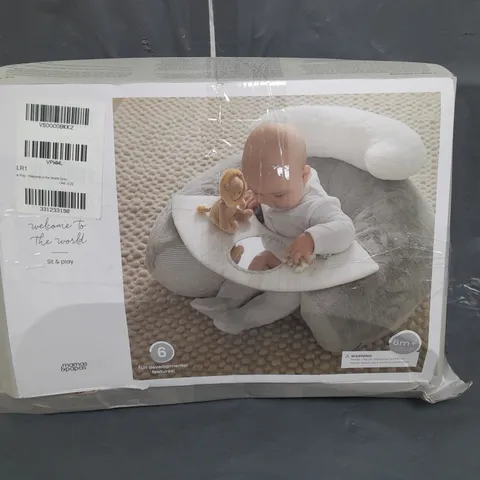 BOXED MAMAS & PAPAS WELCOME TO THE WORLD SIT & PLAY IN GREY