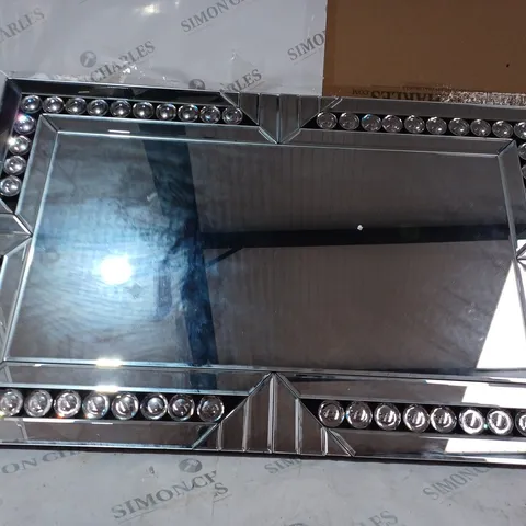 JM BY JULIEN MACDONALD DECO STYLE CRYSTAL MIRROR - COLLECTION ONLY