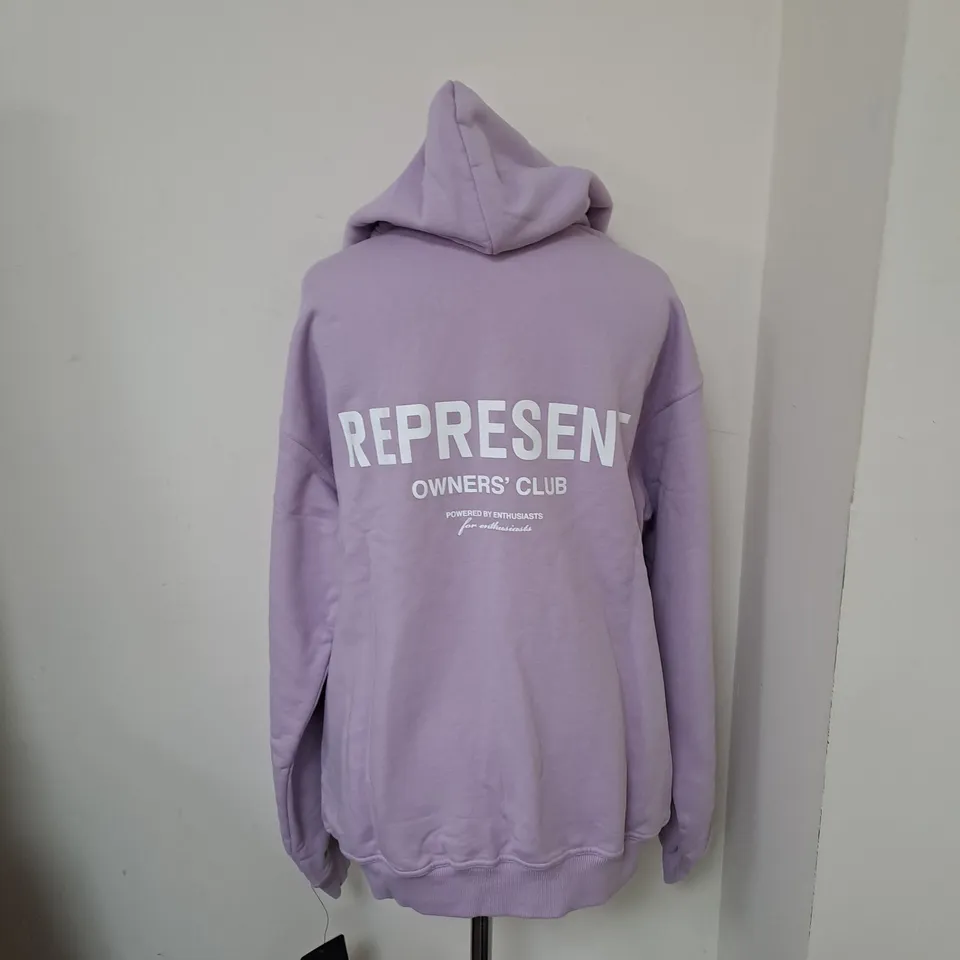 REPRESENT OWNERS CLUB HOODIE LILAC PASTEL - MEDIUM