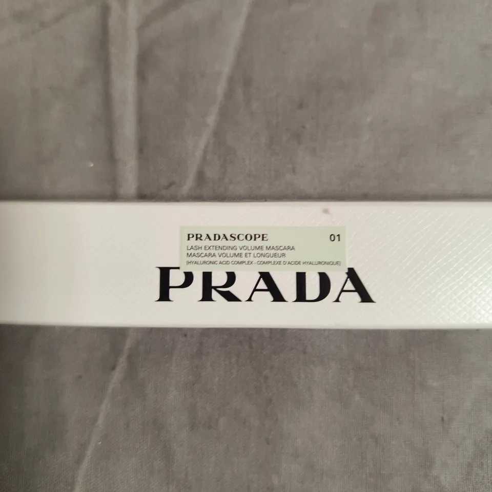 PRADA PRADASCOPE LASH EXTENDING VOLUME MASCARA – SHADE 01 NERO, BOXED