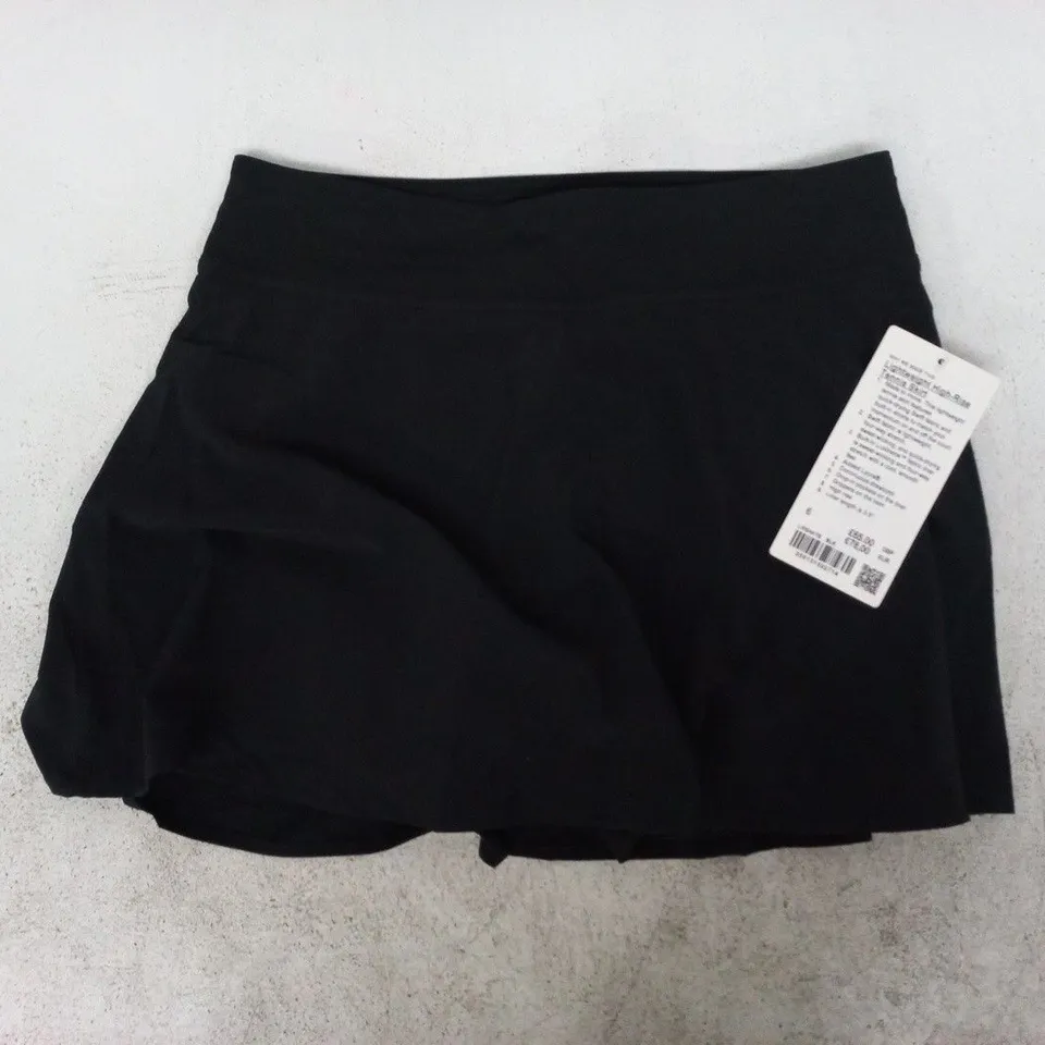 LULULEMON LIGHTWEIGHT HIGH-RISE TENNIS SKIRT IN BLACK SIZE 6