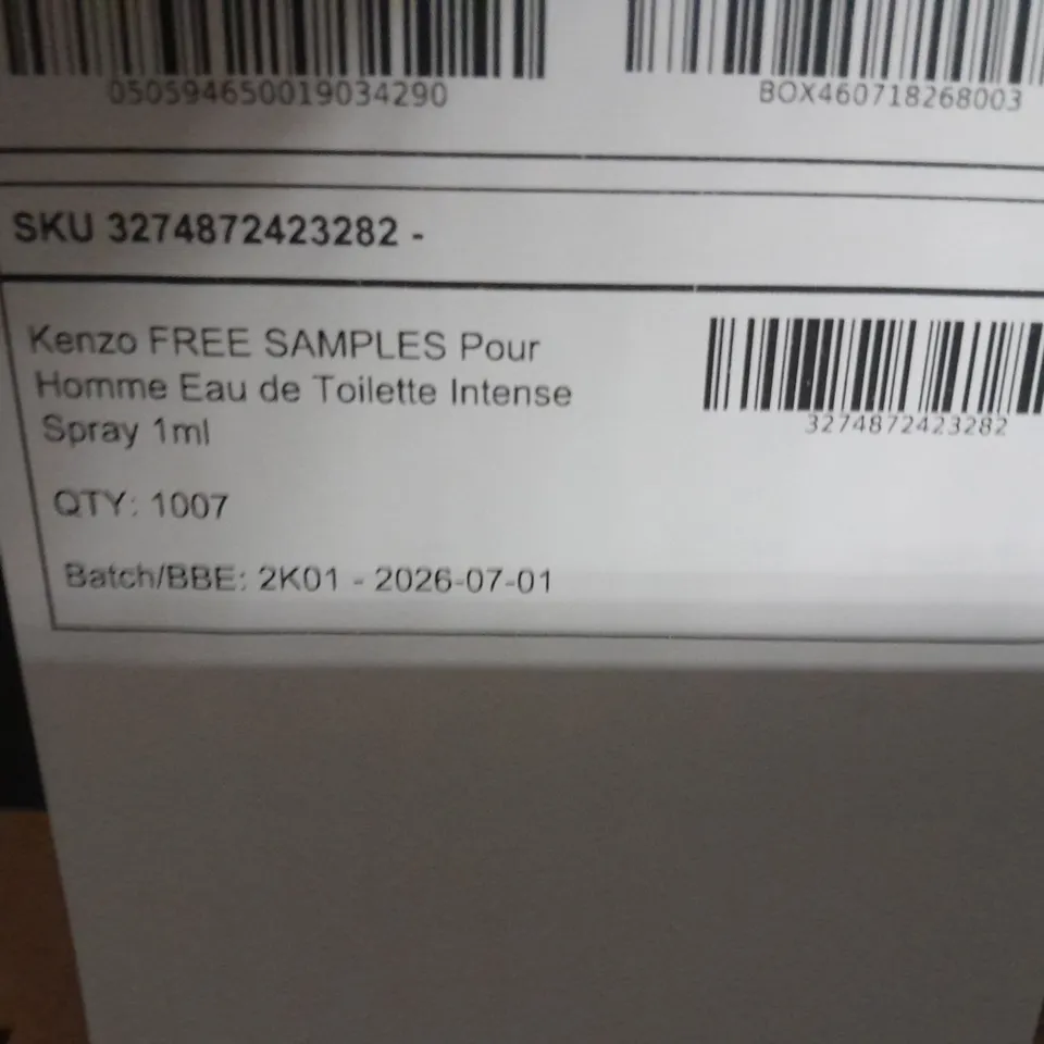 APPROXIMATELY 1007 KENZO HOMME EAU DE TOILETTE INTENSE 1ML SAMPLES