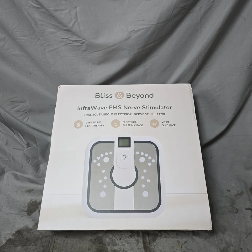 BLISS AND BEYOND INFRAWAVE EMS NERVE STIMULATOR BOXED