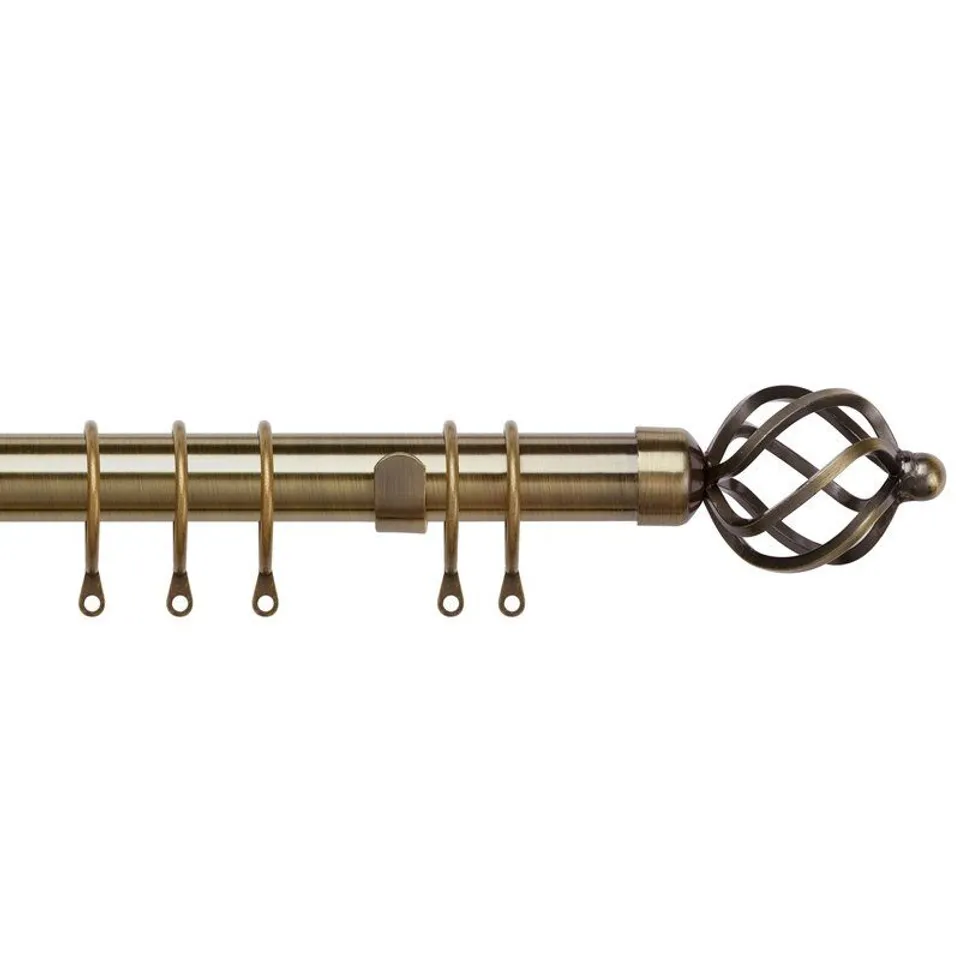 BOXED WILLENA EXTENDABLE SINGLE CURTAIN ROD
