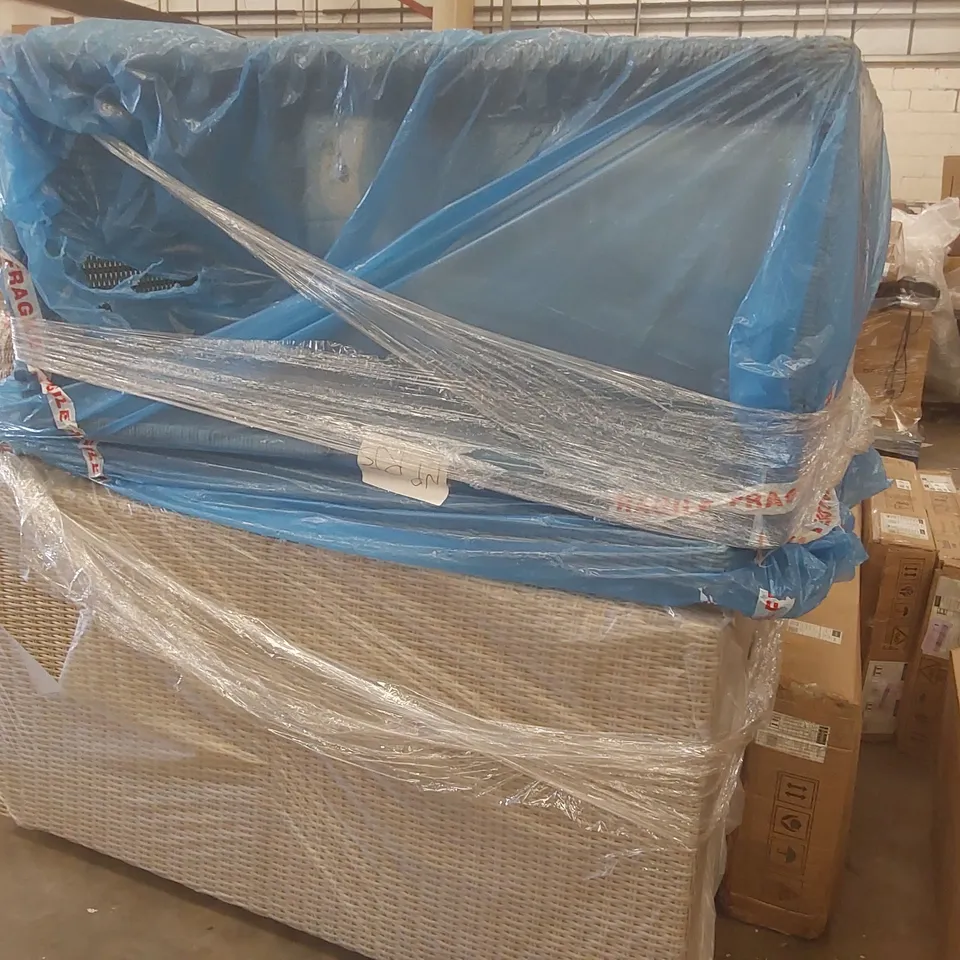 PALLET CONTAINING A LARGE QUANTITY OF ASSORTED DESIGNER GARDEN FURNITURE PARTS