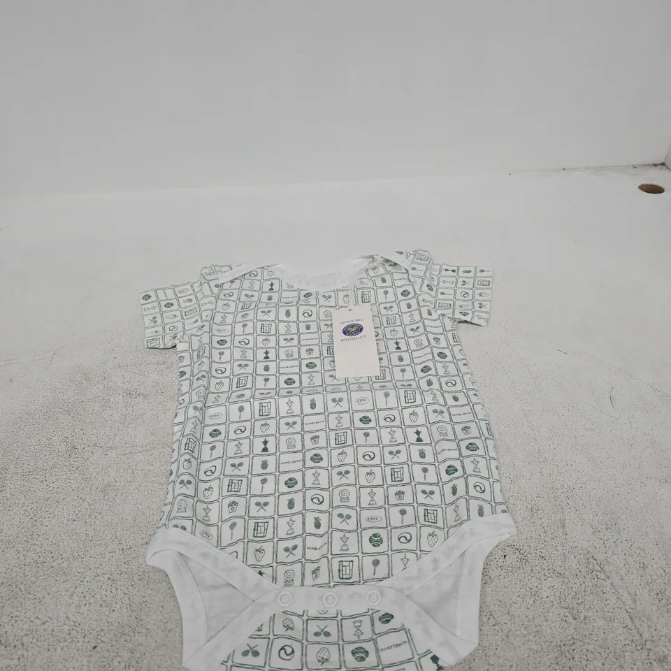 WIMBLEDON OFFICIAL BABY GROW – WHITE, 12-18 MONTHS