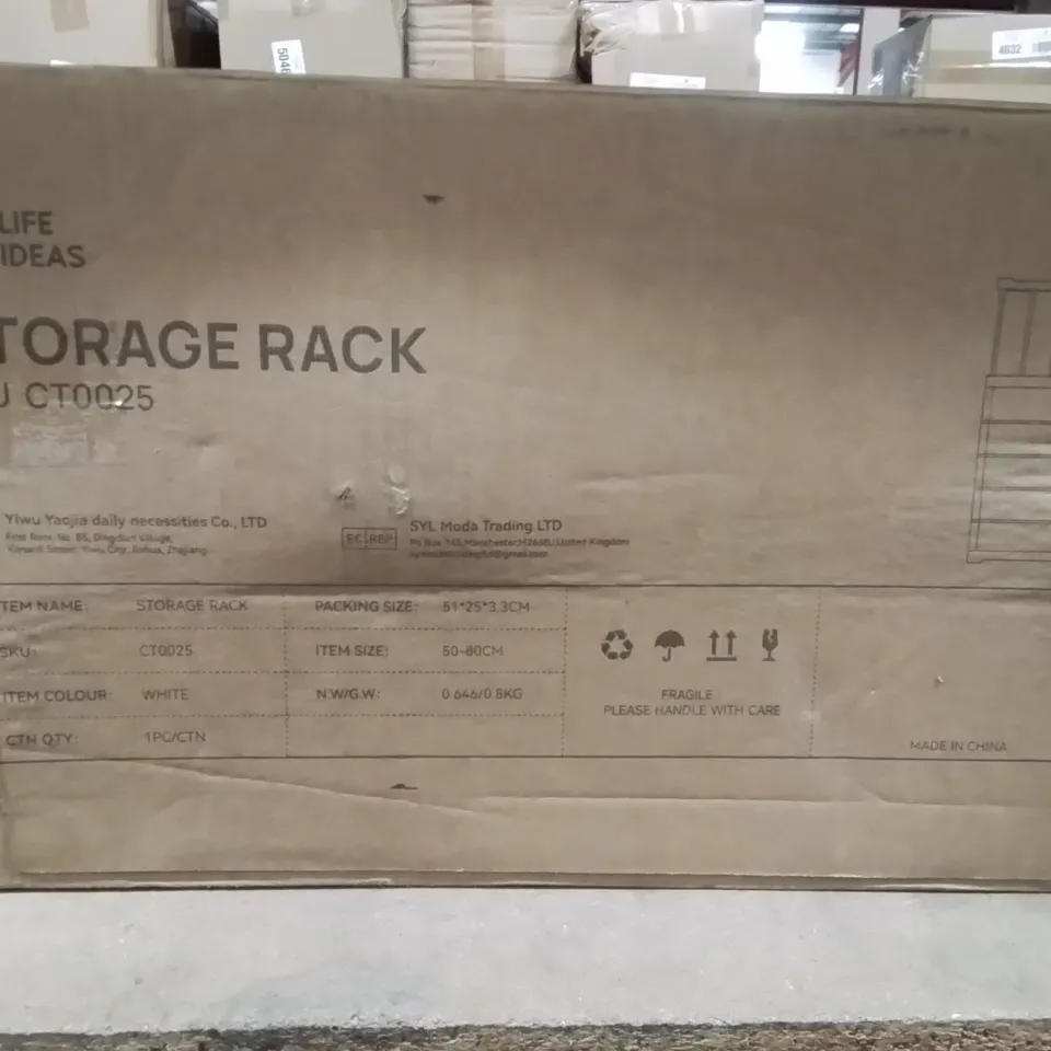 BOXED STORAGE RACK