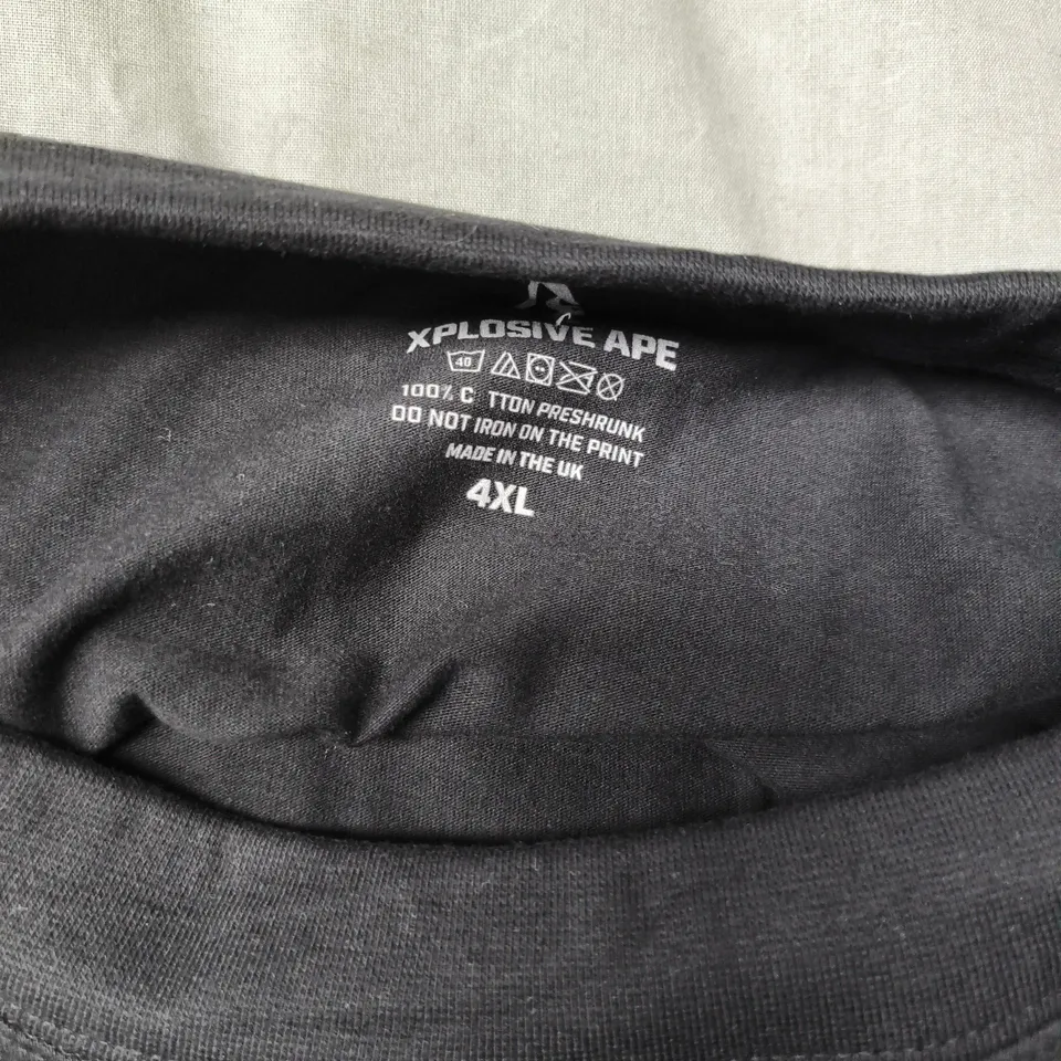 XPLOSIVE APE BLACK T SHIRT 4XL