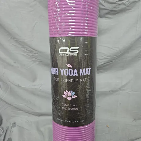 OS OZE SPORTS NBR YOGA MAT – PURPLE, 183 X 61 CM, 10 MM