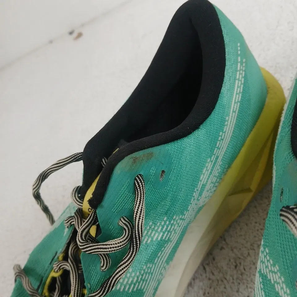 ASICS RUNNING SHOES – TURQUOISE/YELLOW, UK 13 (EU 47 / US 14)