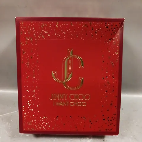 SEALED JIMMY CHOO I WANT CHOO EAU DE PARFUM 60ML GIFT SET 