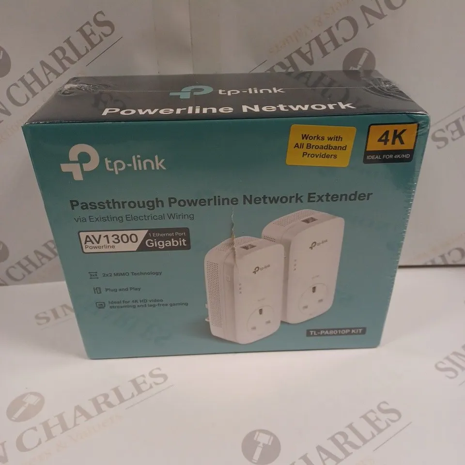 BOXED SEALED TP-LINK AV1300 PASSTHROUGH POWERLINE NETWORK EXTENDER 