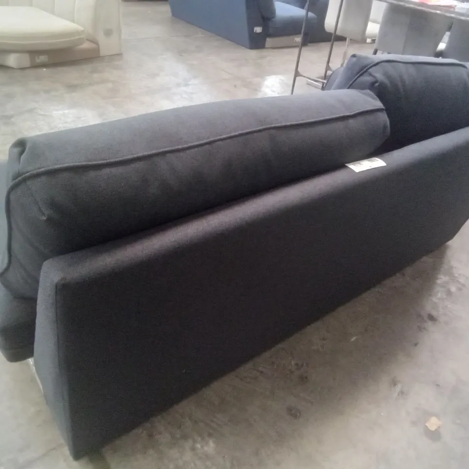 QUALITY DESIGNER LHF SOFA SECTION - NAVY CLOTH FABRIC 