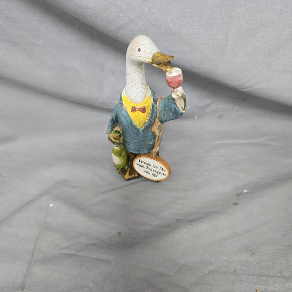 SHUDEHILL BRANDED WOODEN DUCK FIGURINE – DECORATIVE ORNAMENT