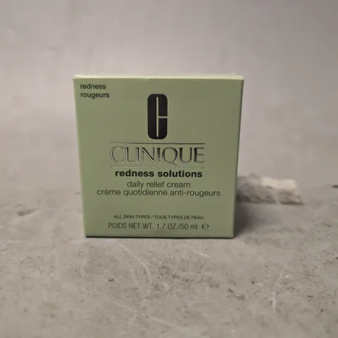 BOXED CLINIQUE REDNESS SOLUTIONS DAILY RELIEF CREAM