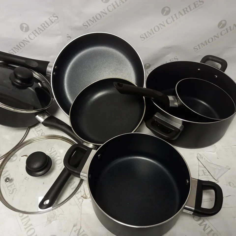 TOWER FRYING PAN AND SAUCEPAN SET