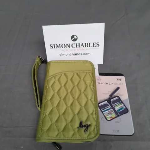 LUG TANDEM ZIP WALLET GREEN