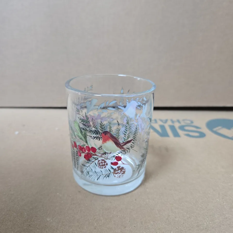 BOX OF APPROX 48 GISELA GRAHAM LONDON CHRISTMAS THEMED CANDLE HOLDERS