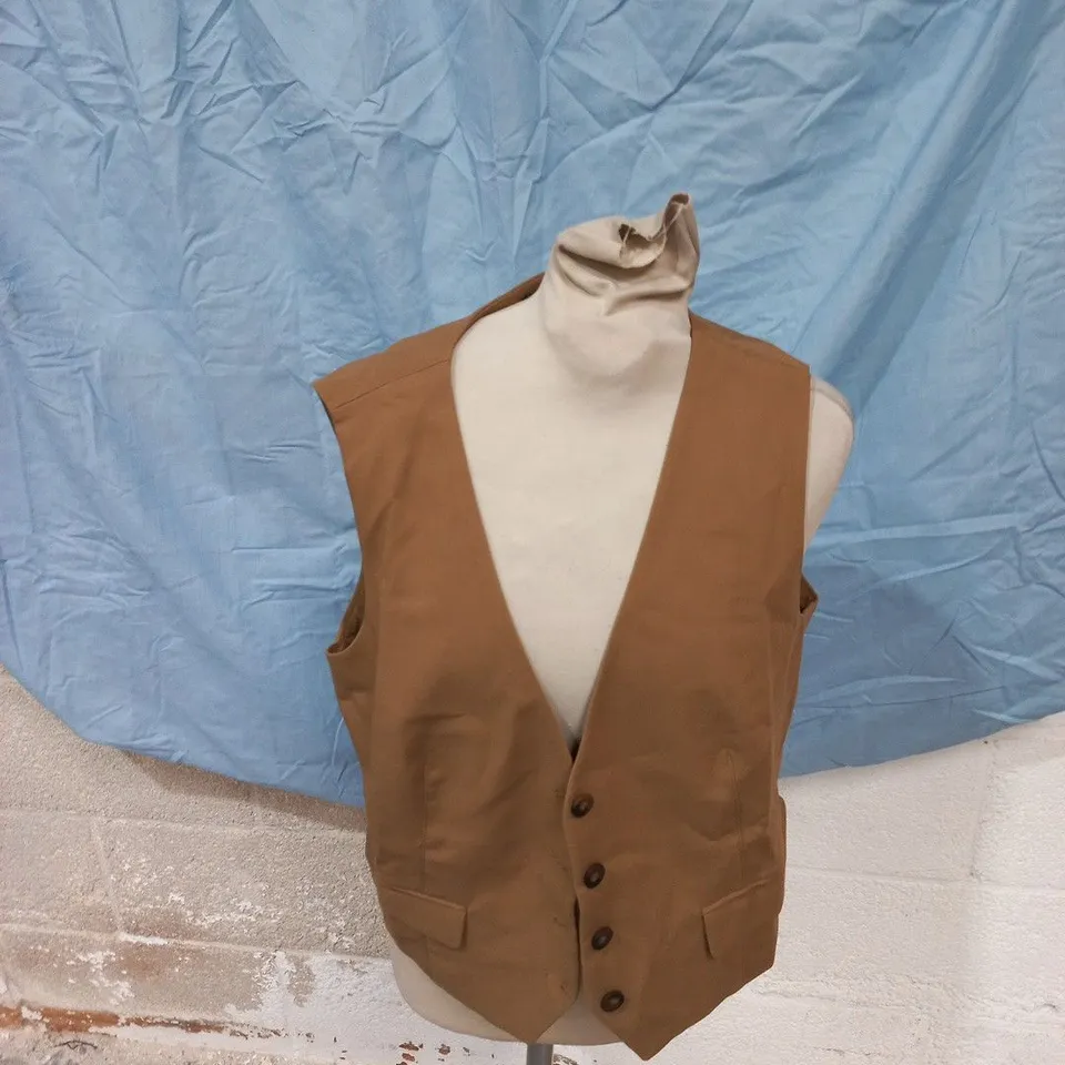 ANTHOLOGY BROWN WAISTCOAT VEST - XL