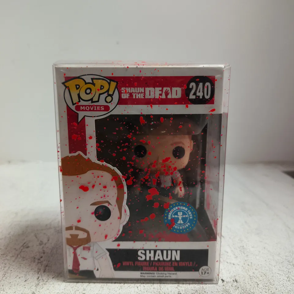 FUNKO POP! MOVIES -  SHAUN OF THE DEAD - SHAUN VINYL FIGURE (BOXED) NO. 240