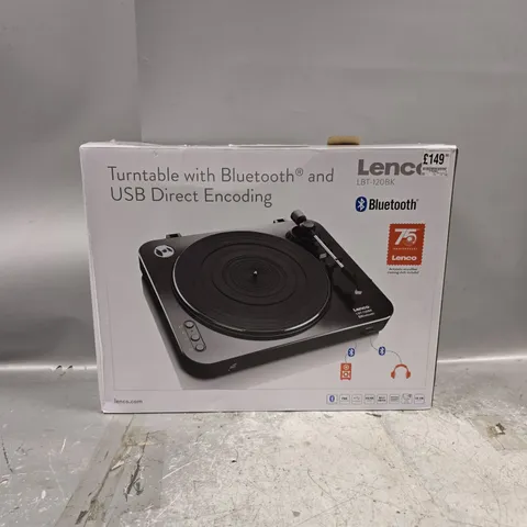 LENCO LBT-120 | 35 &45 RPM SEMI-AUTOMATIC BELT DRIVE USB TURNTABLE FOR VINYL