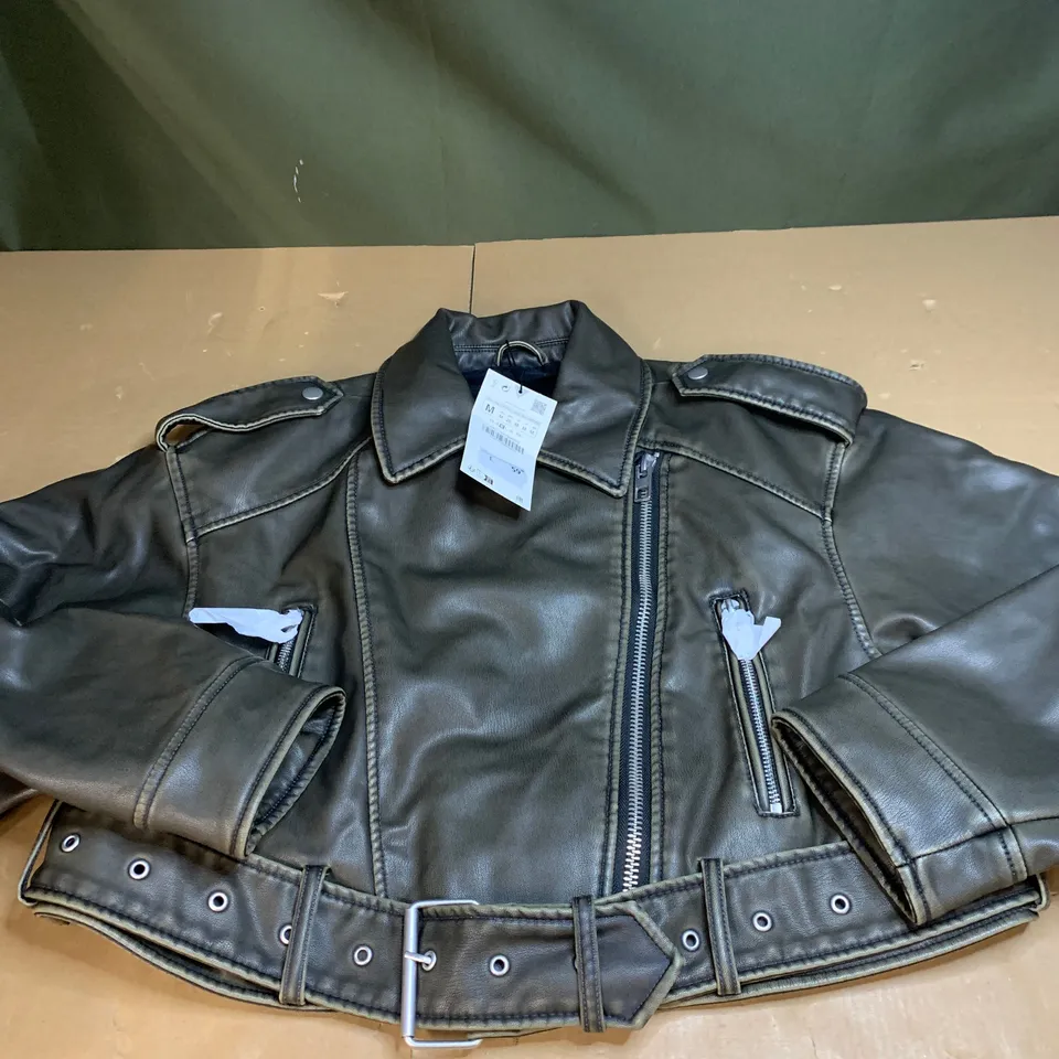 Women’s faux leather jacket size m