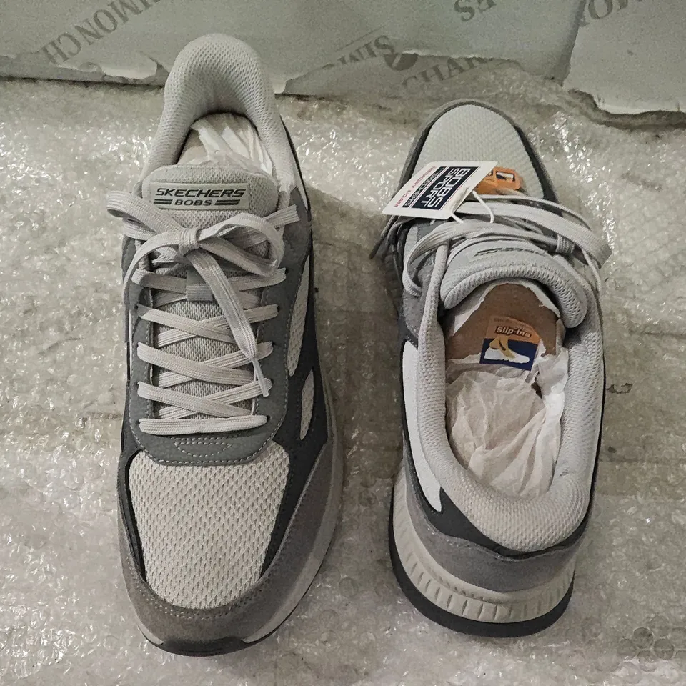 SKECHERS BOBS MENS TRAINERS IN GREY - UK 11