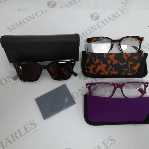 BOXED HUMMINGBIRD POLARISED SUNGLASSES & READER 3PC SET