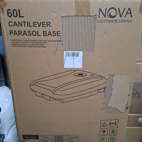 NOVA OUTDOOR LIVIING 60L CANTILEVER PARASOL BASE