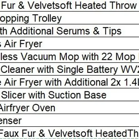 PALLET OF APPROXIMATELY 25 ASSORTED PRODUCTS TO INCLUDE;