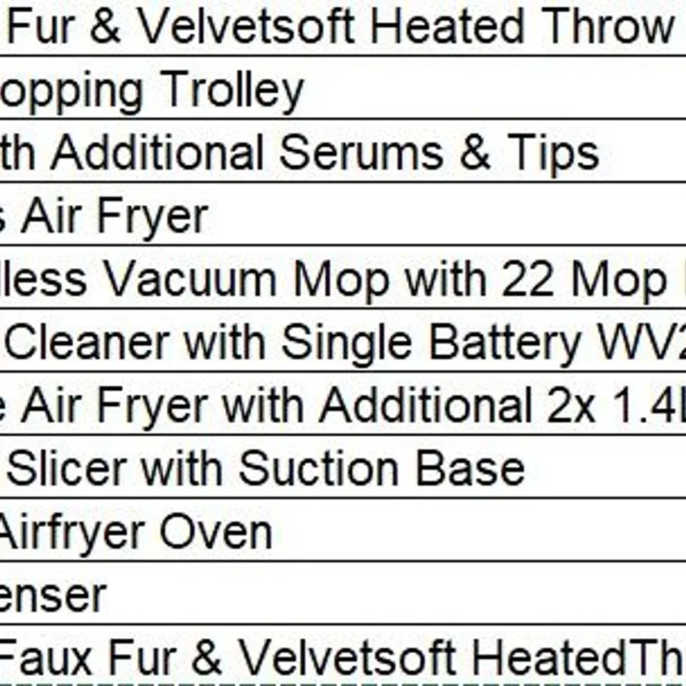 PALLET OF APPROXIMATELY 25 ASSORTED PRODUCTS TO INCLUDE;
