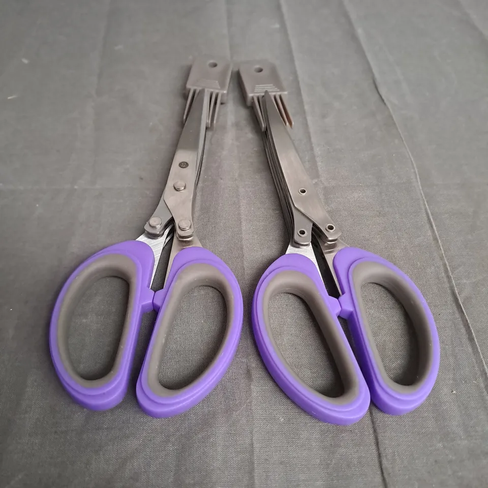 2X HER SCISSORS IN PURPLE 